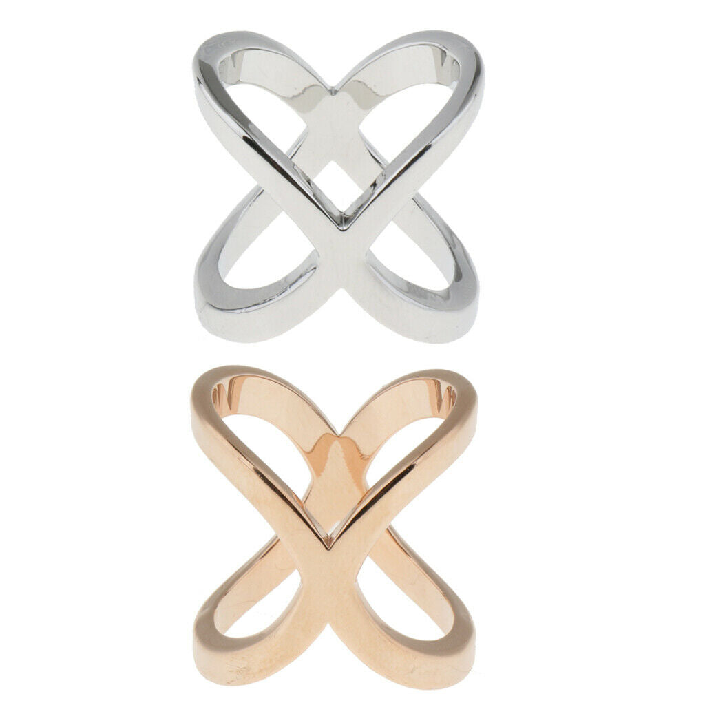 2pcs Copper Scarves Clip Fashionable Scarves Ring Chiffon Buckle Holder