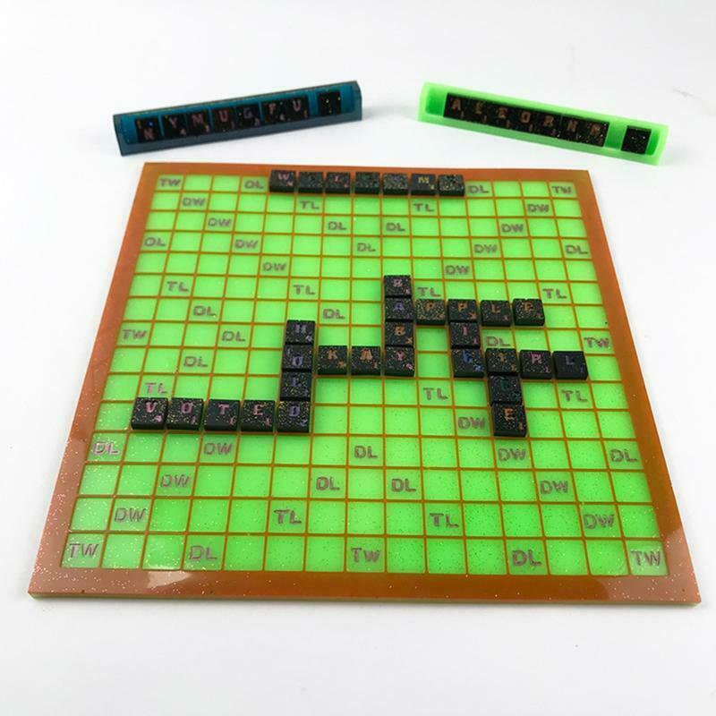 English Alphabet Spelling and Wording Game Silicone Mold to Spell Words