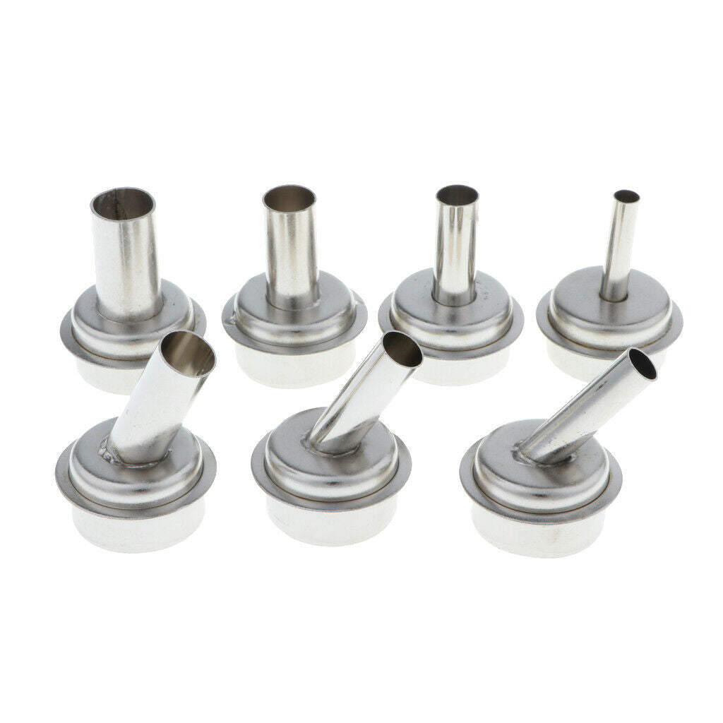 7 Pack Universal Heat Gun Nozzle Hot Air Desoldering Station Gun Mouth