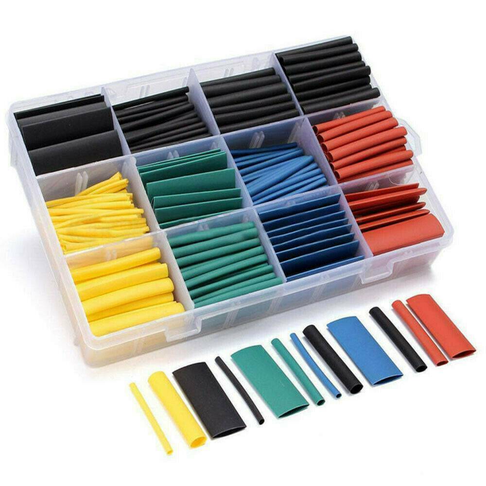 Lot 530*Assortment 2:1 Heat Shrink Wire Wrap Tubing Electrical Connection Cable