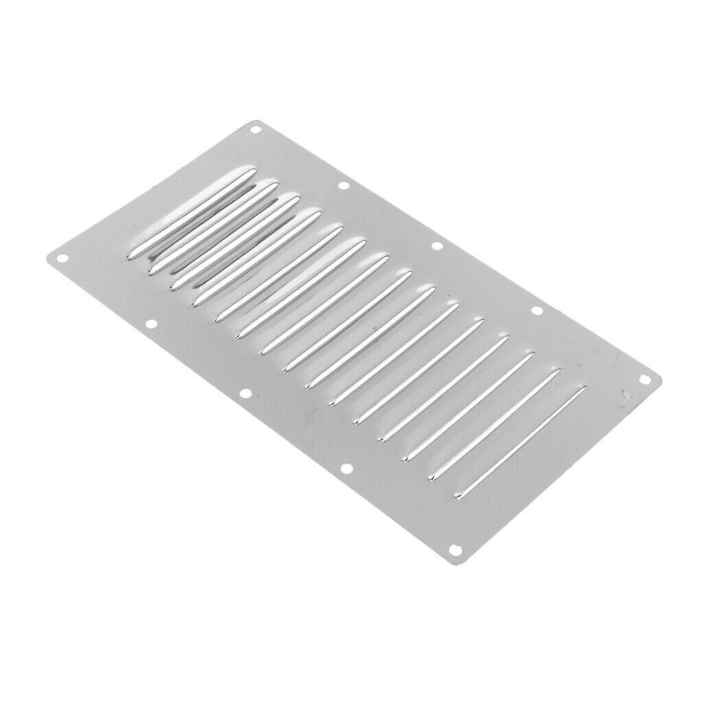 4X 23 x 12.5 cm / 9 x 5 inch Rectangular Louvered Air Vent Grill Ventilation