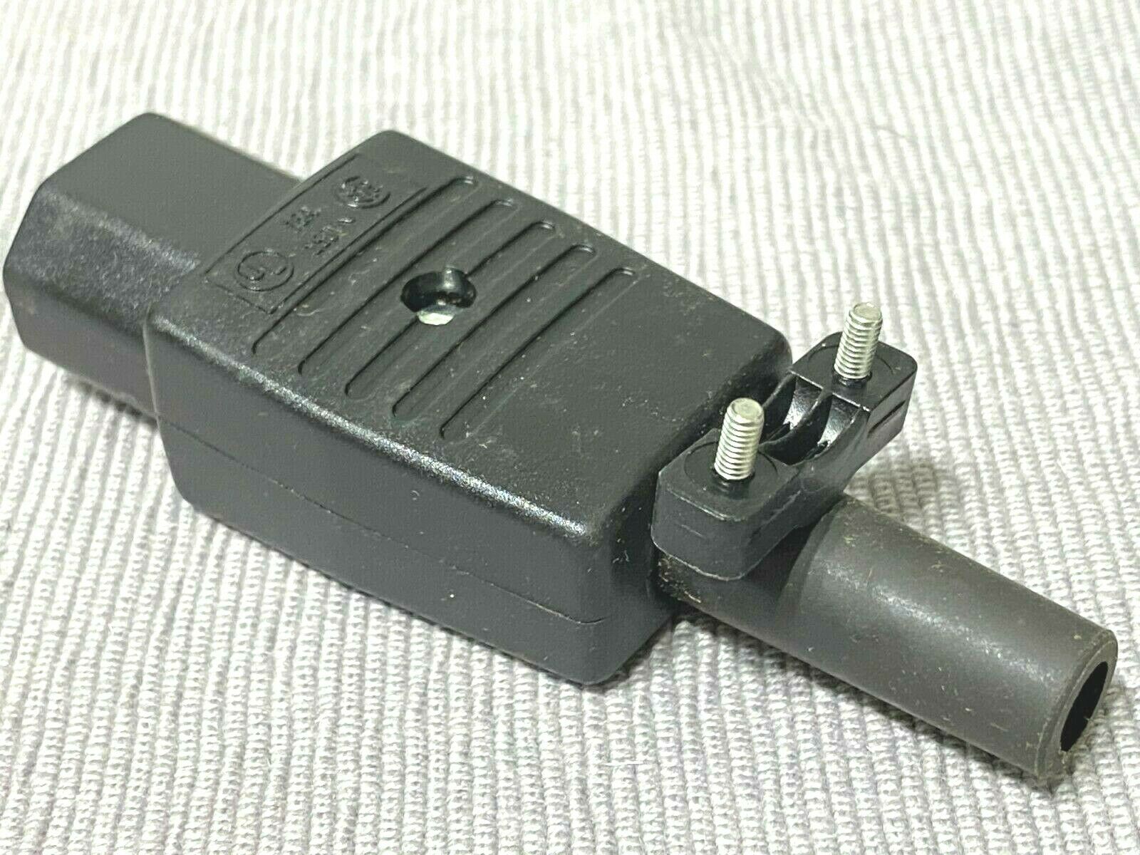 1pcs - SCHURTER 4300.0603 IEC 15A 250Vac rewireable Cable Connector Swiss Made