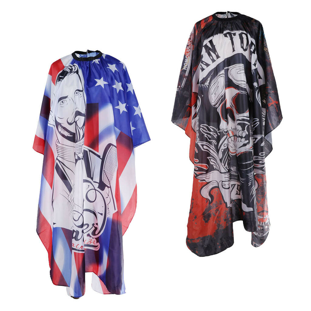 2x Anti-static Barber Hairdressing Cutting Shampoo Capes Coloring Gown Wrap