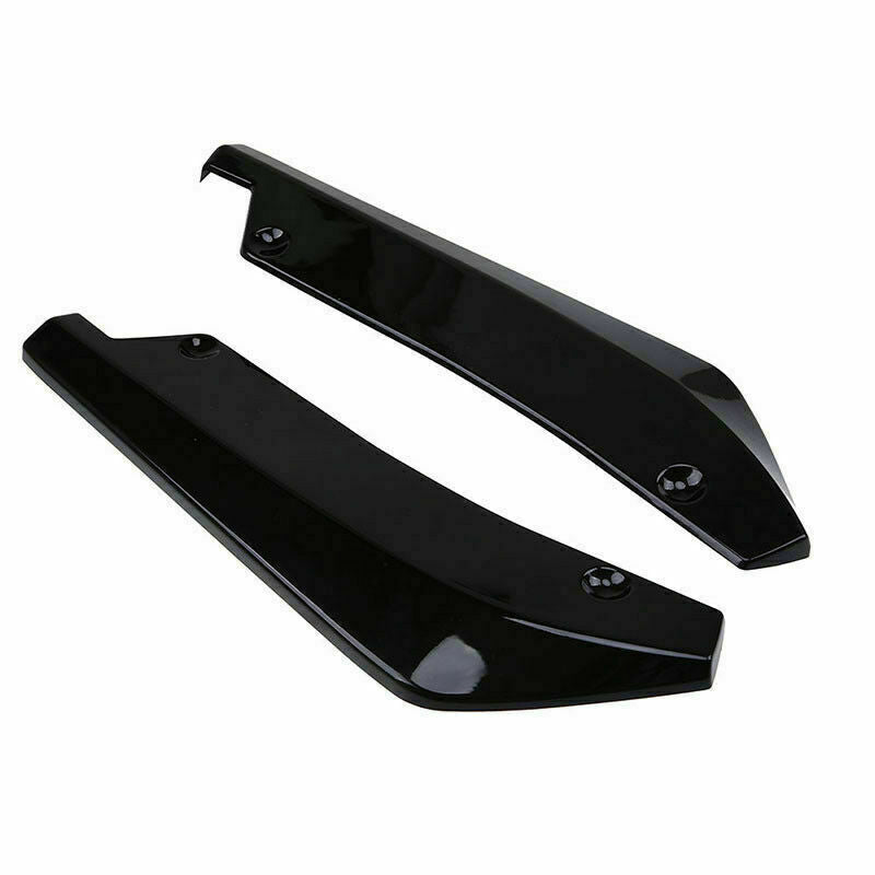 2X Car Bumper Spoiler Rear Lip Canard Diffuser Anti Scratch Wrap Angle Splitters