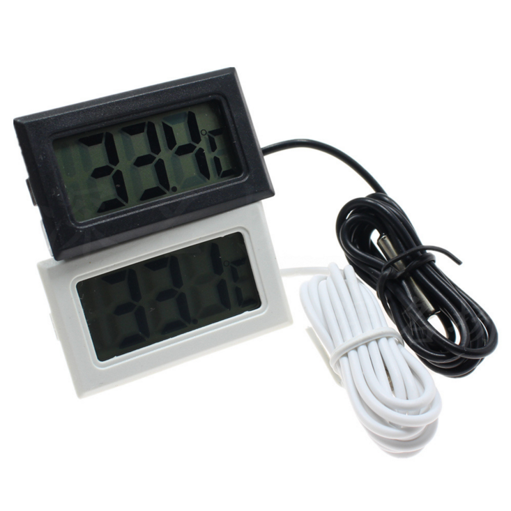 2pcs Electronic Digital Display Digital Thermometer Fish Tank Refrigerator
