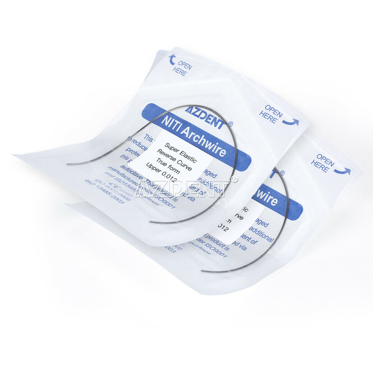 100X Dental Orthodontic Super Elastic NITI Reverse Curve True Form Arch Wires