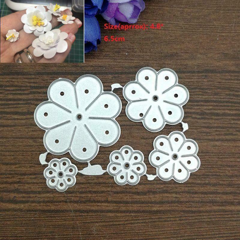 Flower Petals Metal Cutting Dies Stencil Scrapbooking DIY Album Stamp Paper Card