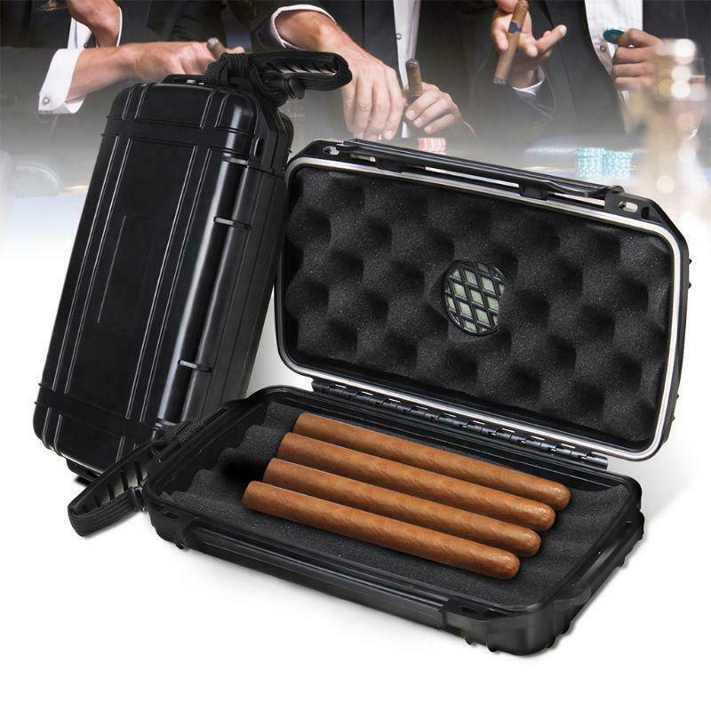 Cigar Plastic Travel Humidor Case - Waterproof, Dustproof, Shockproof Premium