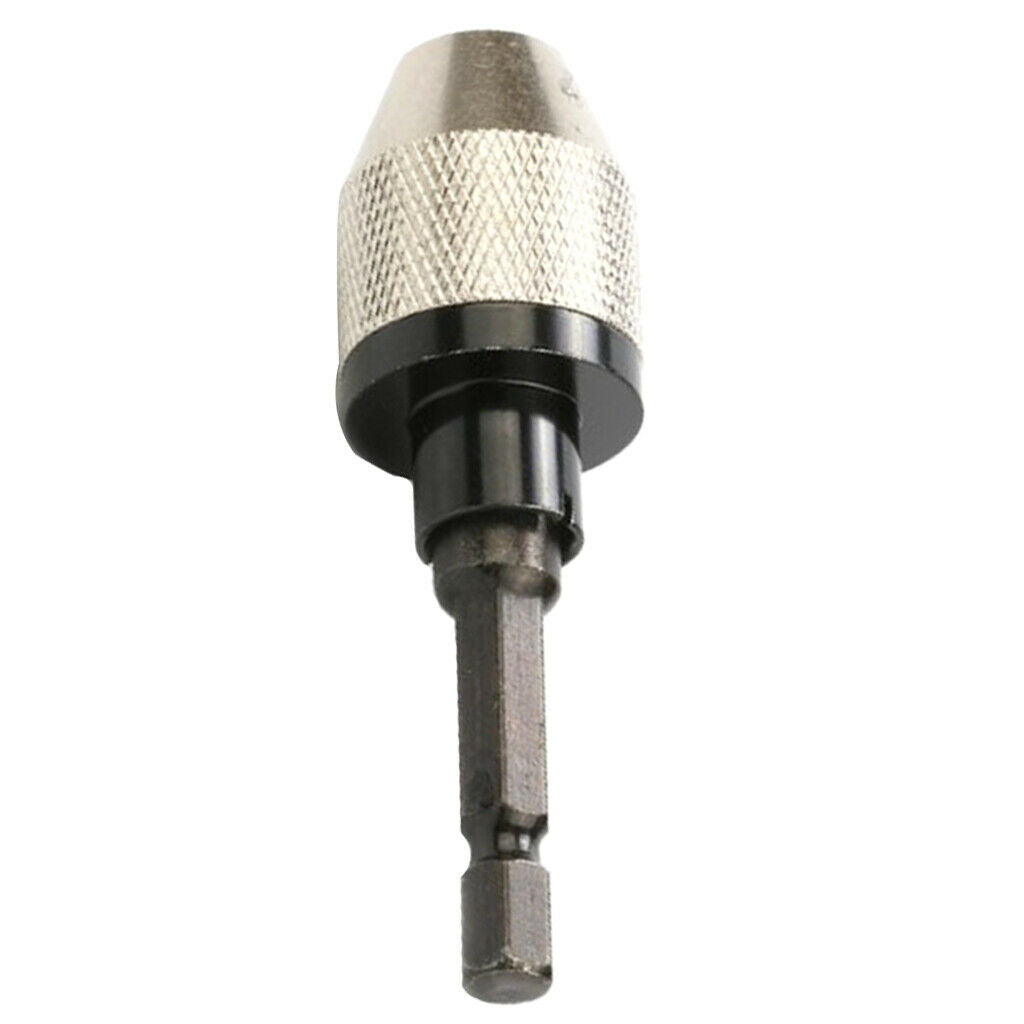 2Pcs 0.3-6.5mm Bit Drill Chuck Adapter Impact Drive Shank Quick Change Holder
