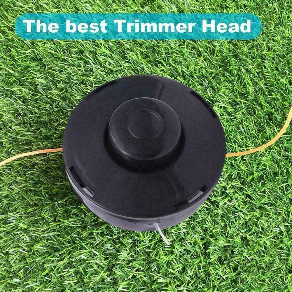 Double Line Aluminium Strimmer Trimmer Head String Grass Universal Brush new
