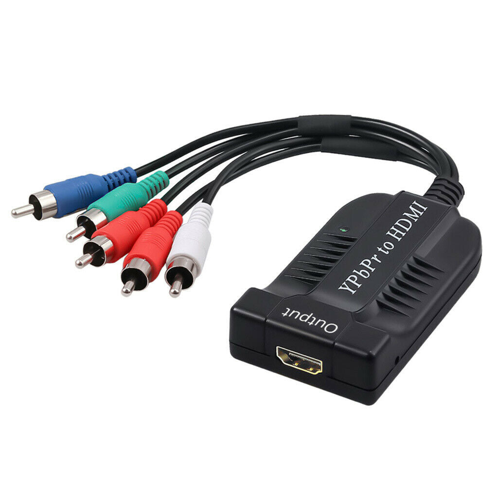 Male YPbPr to Female HDMI Converter 5RCA RGB YPbPr to HDMI Support for DVD