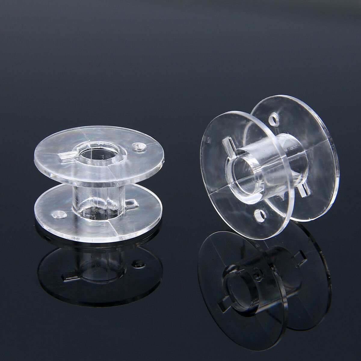 10PCS Plastic Empty Bobbins Sewing Machine Spools for Brother Janome Singer