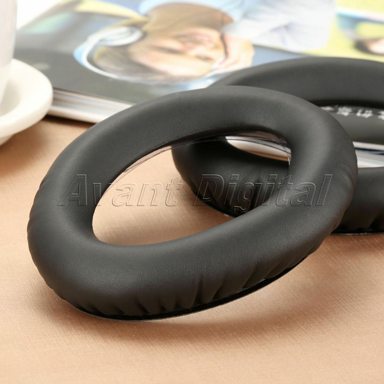 Black Replacement Headphones Earpads Foam Ear Pads Cushion Easy Installation