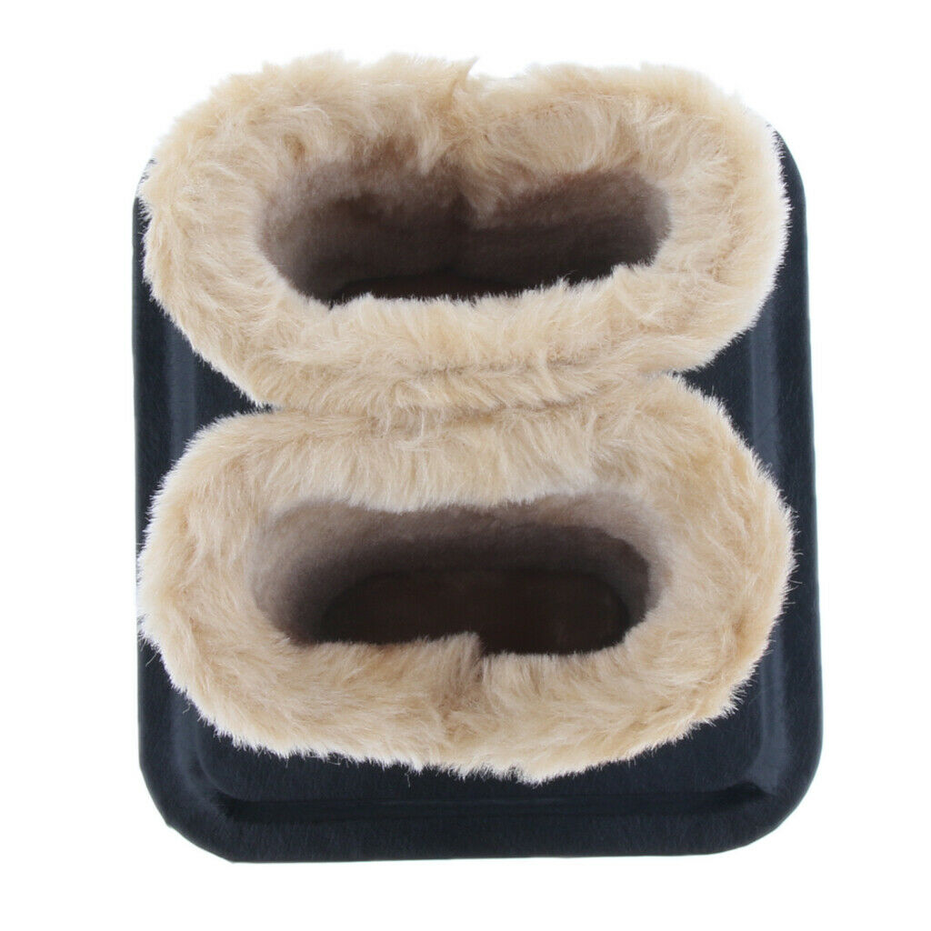 Double Head Anti Scratch Soft Plush Lined Eyeglass Holder Stand Upright