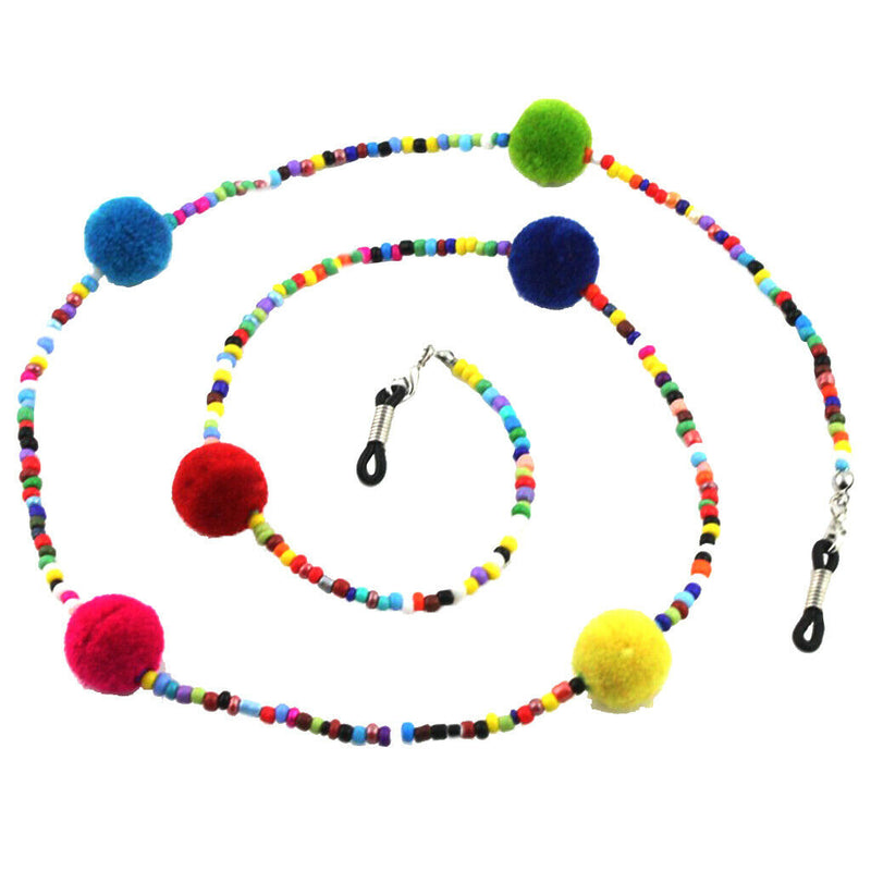 2x Beaded Eyeglass Chain Glasses Sunglass Retainer Eyewear Neck Strap Holder