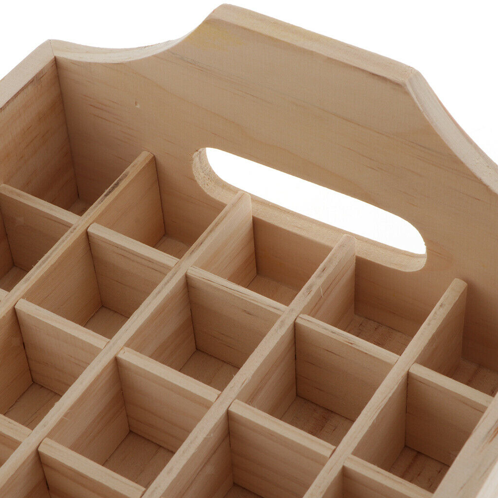 Wooden Rack Essential Oil Cosmetic Display Shelf Home Container Organizer