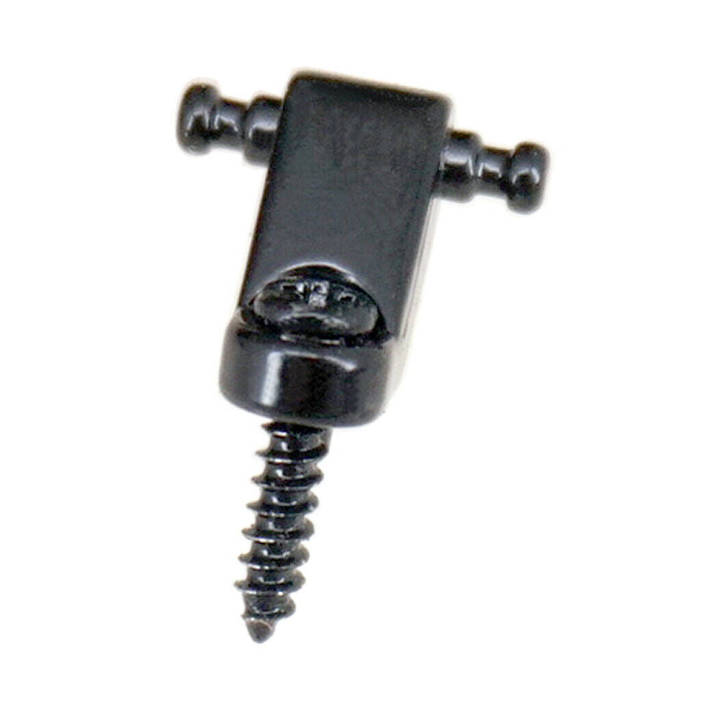 Pack of 2 Black Guitar String Retainer w/ Screws for Electric Guitars Parts