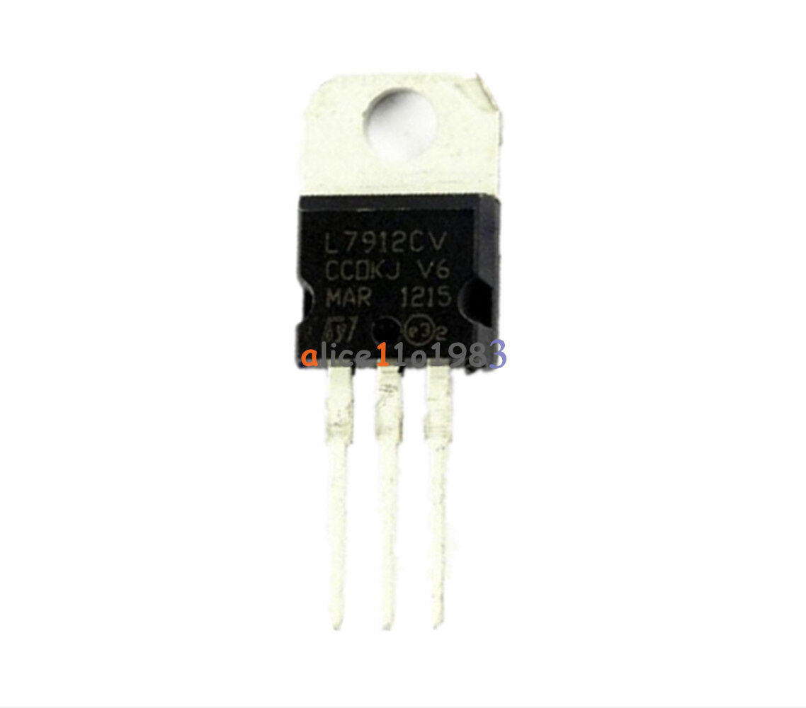 5PCS IC L7912CV L7912 7912 TO-220 ST Voltage Regulator 12V ST NEW