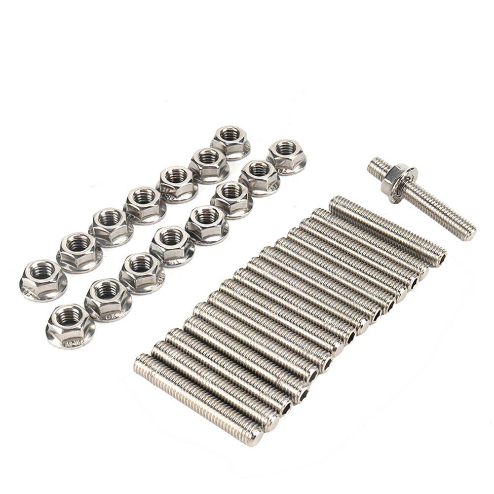 Stainless Steel Exhaust Manifold Stud Kit for Ford 4.6 5.4 Liter V8 Engine @