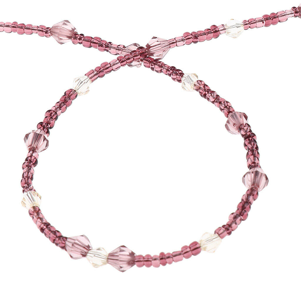 Fashion Elegant Crystal  Beads Eyeglasses Chain Holder Eyewear Lanyard  Necklace