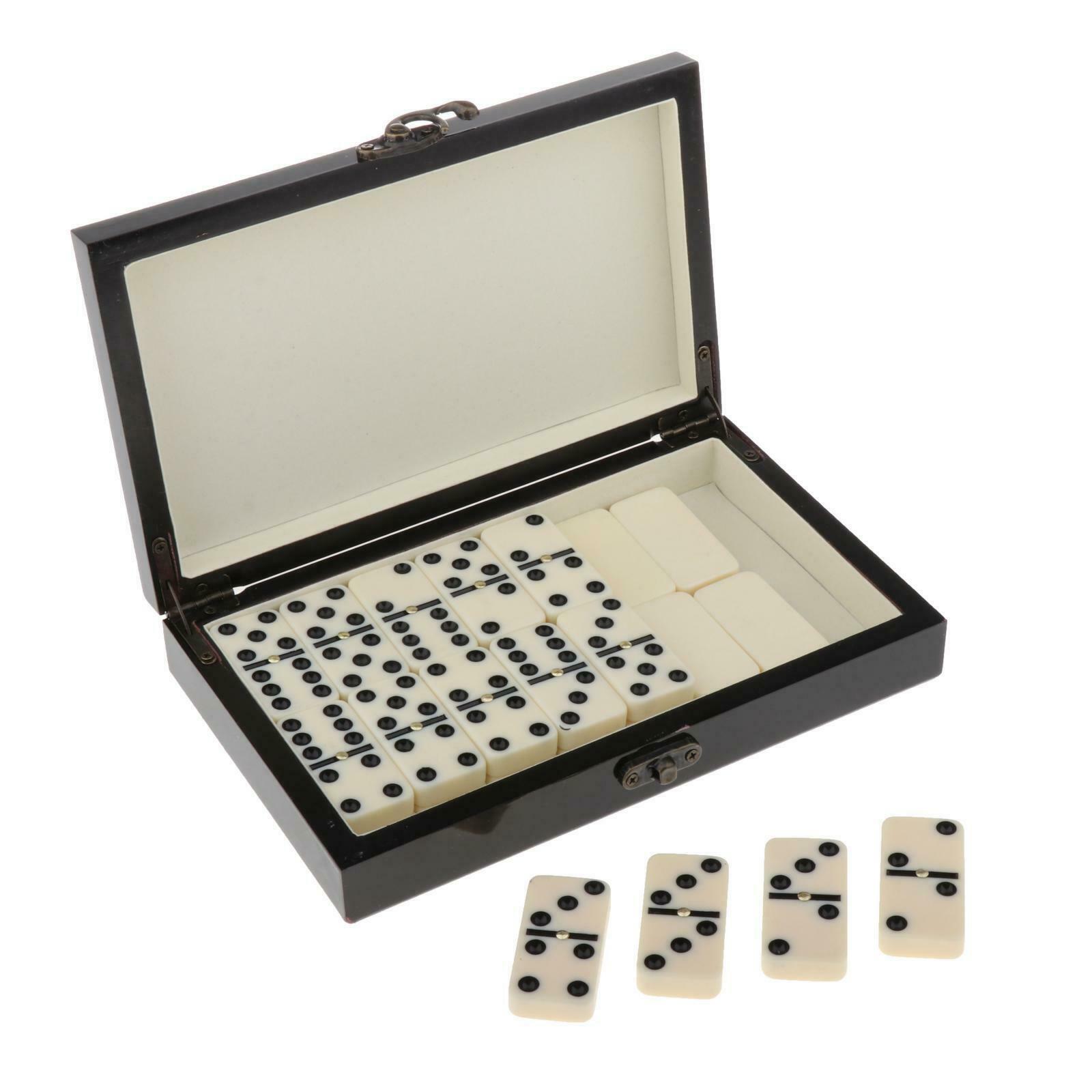 Retro Dominoes Tiles Set Traditional Board Travel Game Toys Board Game Travel