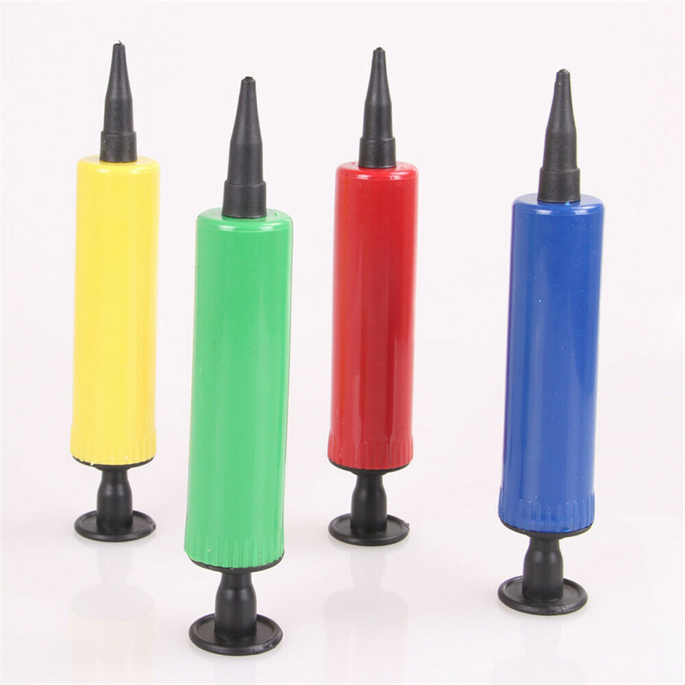 Mini Plastic Portable Hand Held Action Balloon Air Pump Fun Party Tool Random