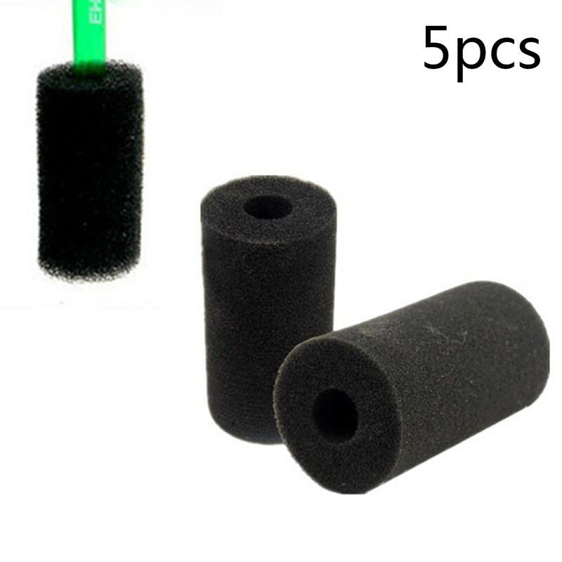 5Pcs Aquarium Fish Tank Black Cotton Filter Foam Sponge Pond Protecto.l8