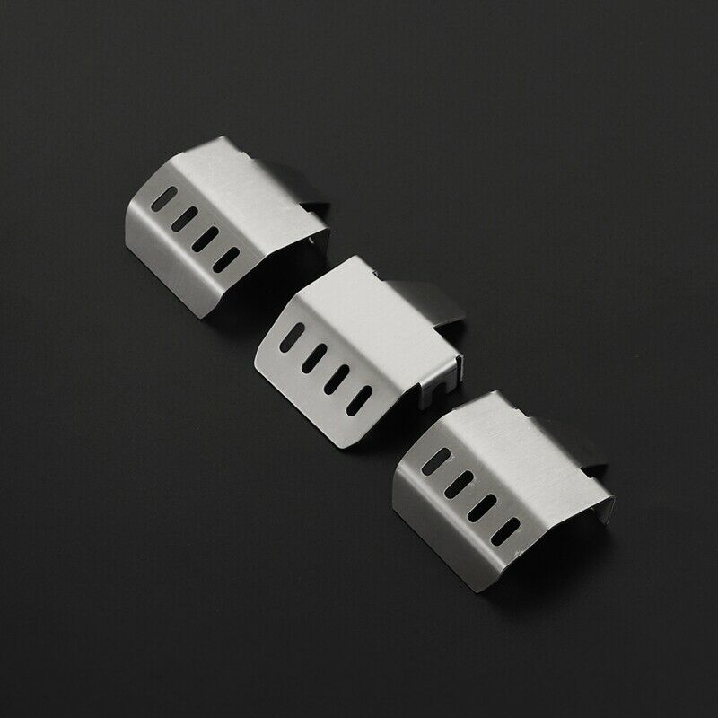 3PCS Metal Front and Rear Guard Chassis Axle Armor for 1/10 RC Tracked TraxxasQ7