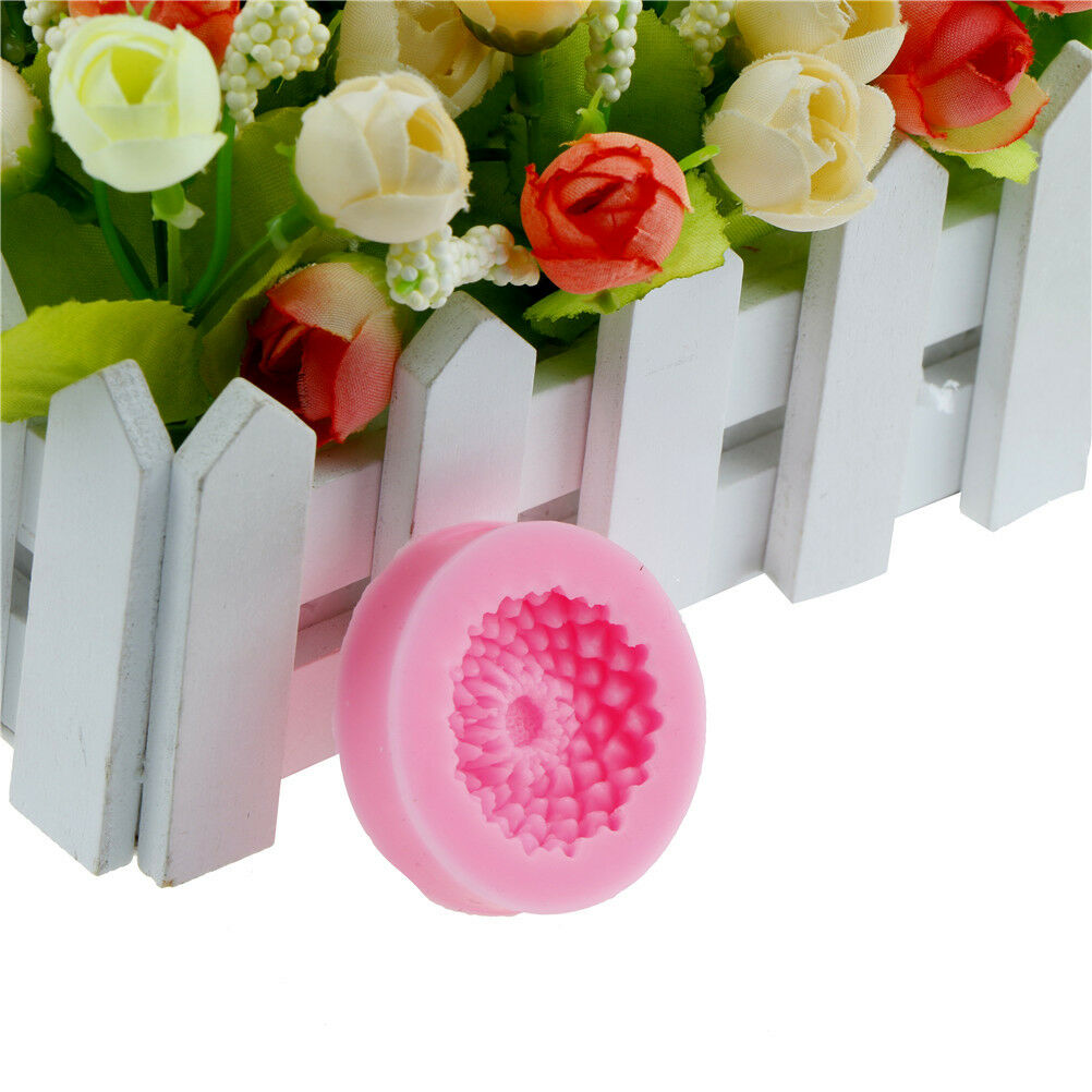 flower sea anemone shape silicone fondant cake mould decorat mold baking .l8
