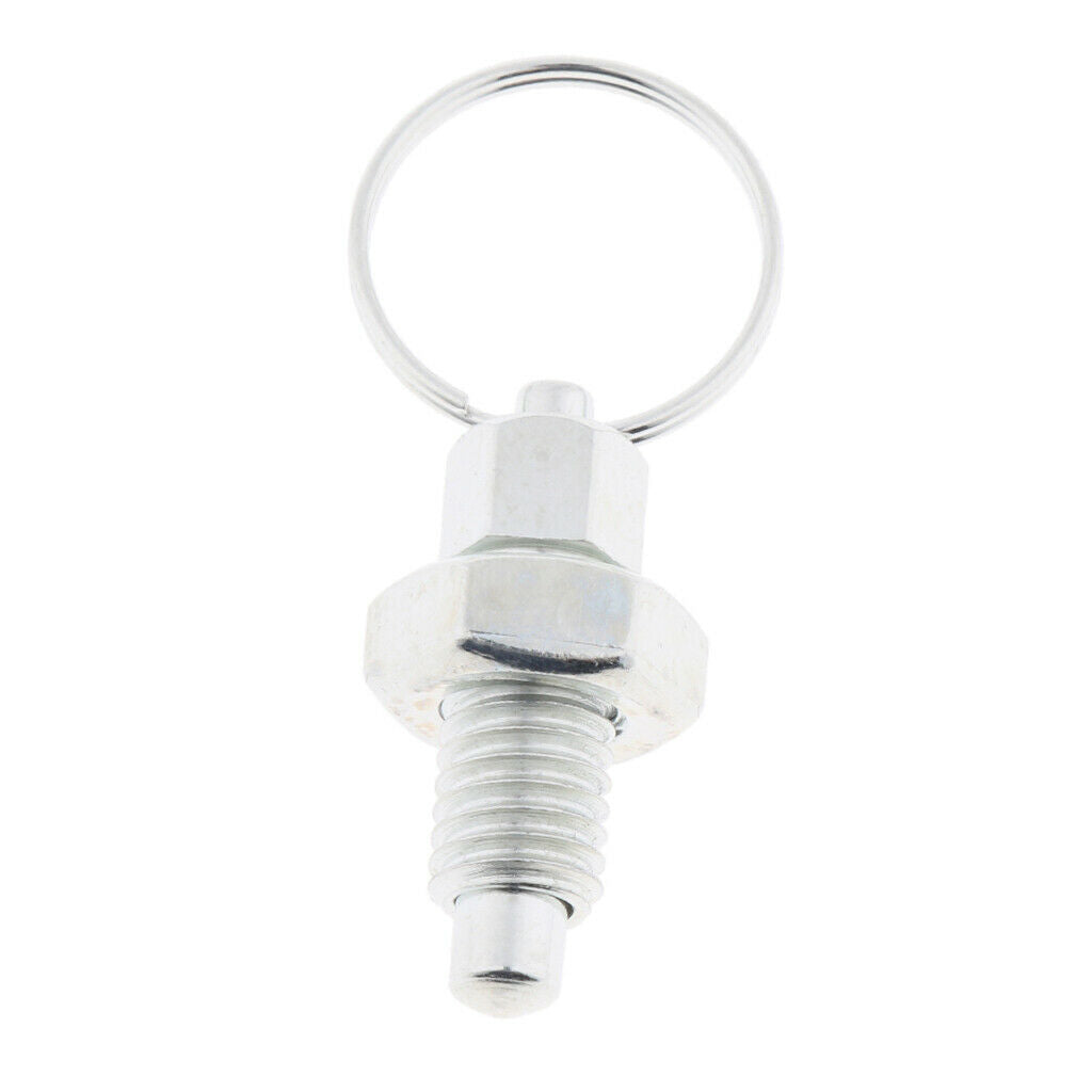 M8 Index Plunger with Ring Pull Spring Loaded Retractable Locking Pins, 8X