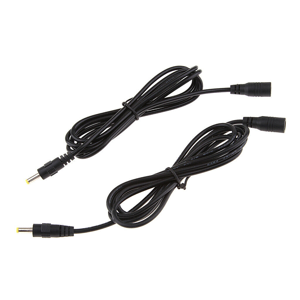 2x DC Power Extension Cable 4.0x1.7mm Female to Male Plug Cable Plug Adapter
