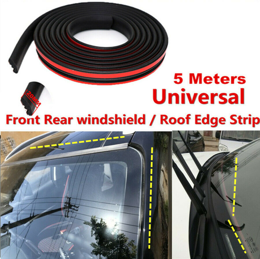 5m 20mm Rubber Seal Car Front Rear Windshield Sunroof Waterproof Dustproof Edge