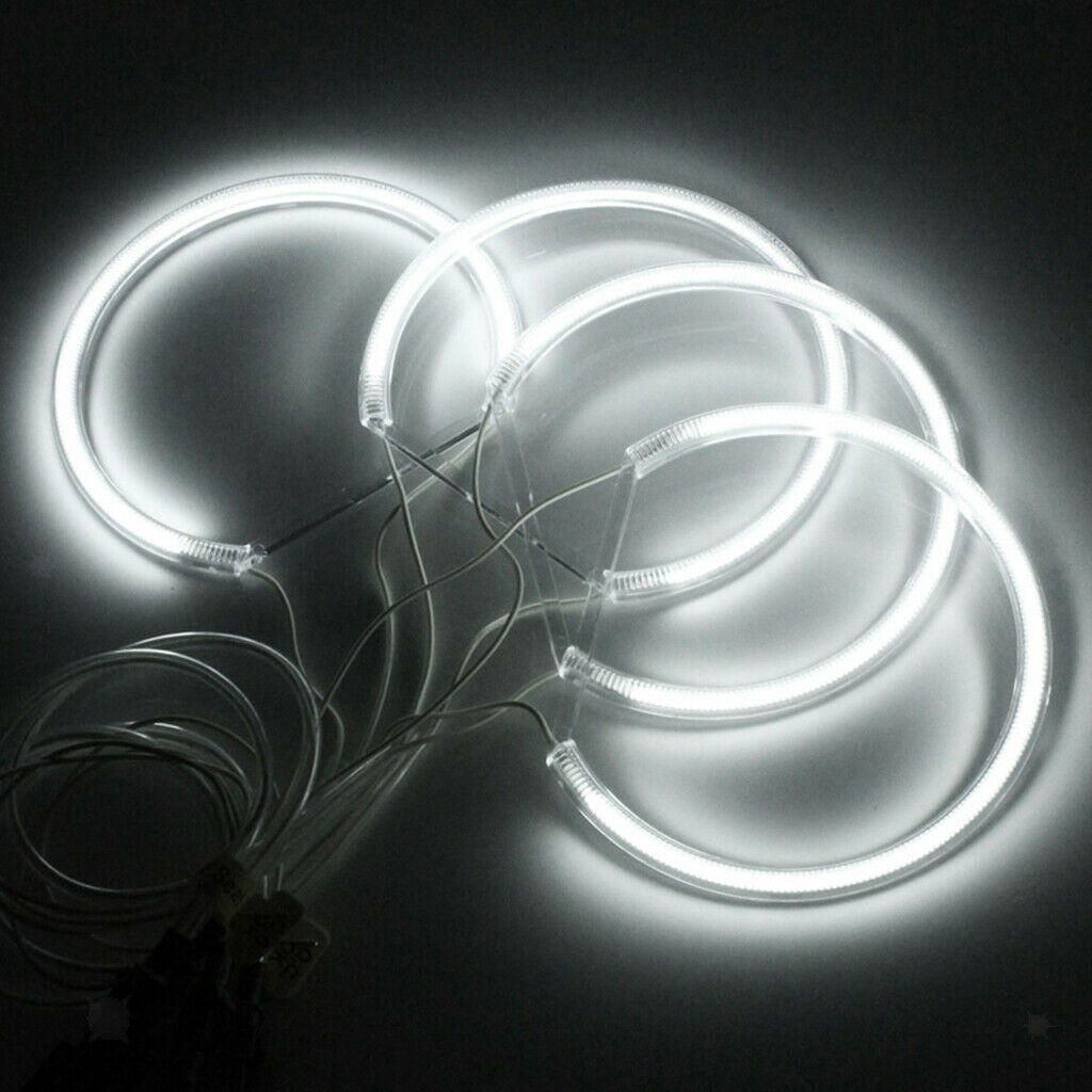 4pcs 131mm Car CCFL LED Angel Eyes Halo Rings for BMW E36 E38 E39 E46 White