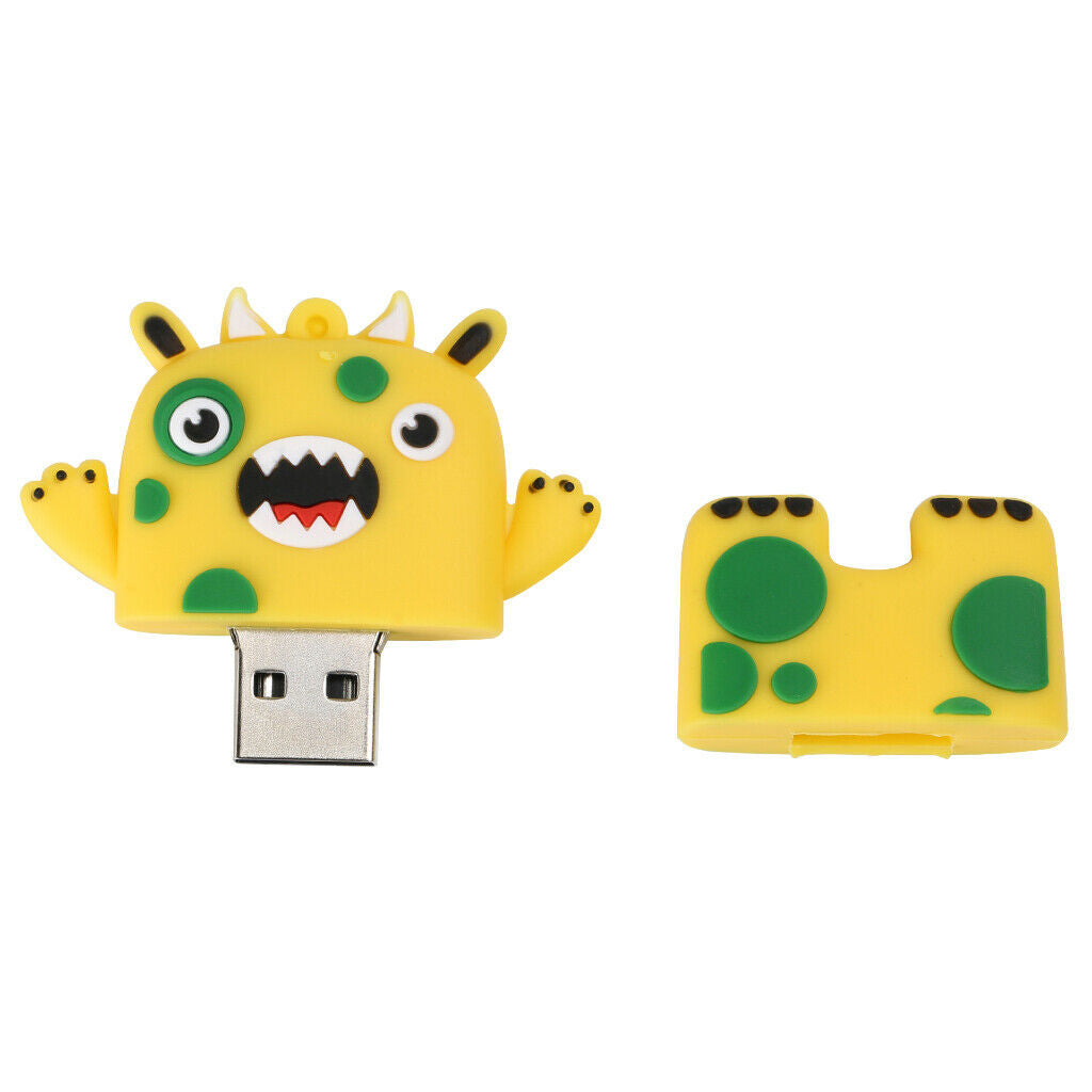 64GB USB 2.0 Flash Drive High Read Speed Memory Storage for Laptop Monster Shape