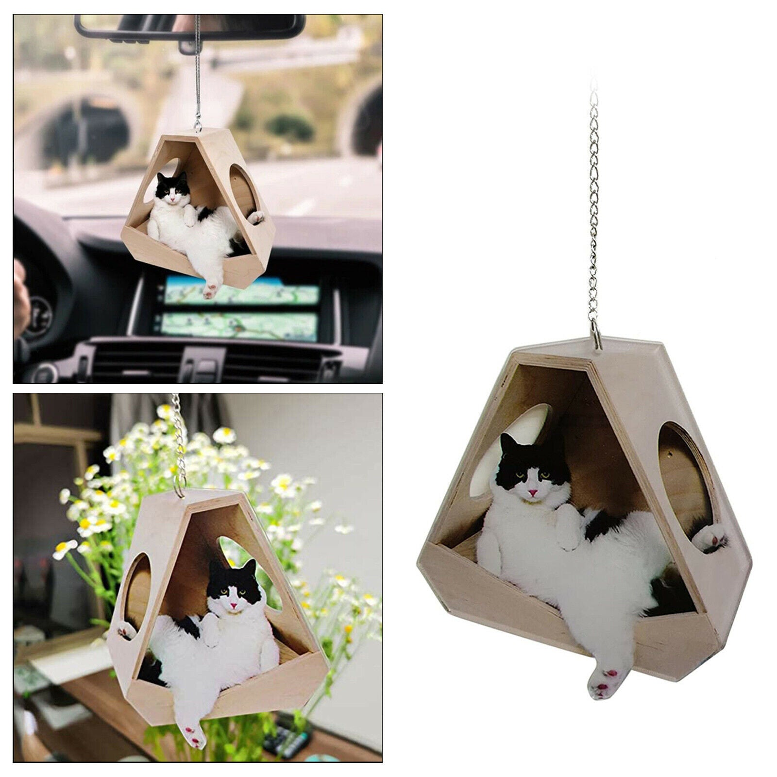 Cat Car Pendant Hanging Car Charm Ornaments Car Interior Decoration Gifts