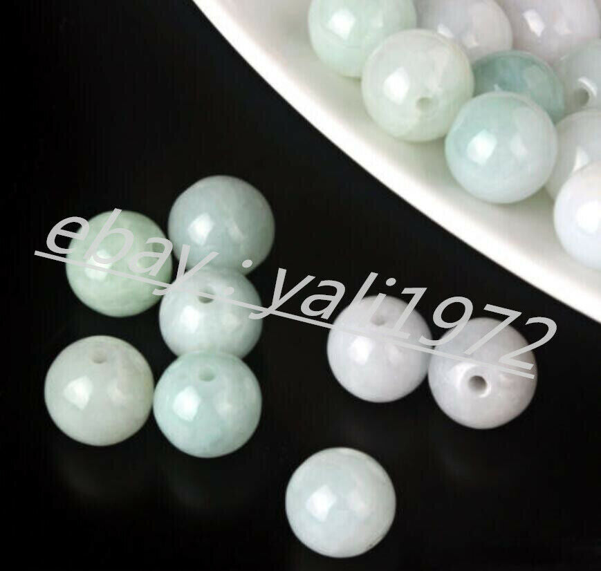 Wholesale 100PCS 7-8mm 100% Natural A grade Jade Jadeite Round Loose Beads