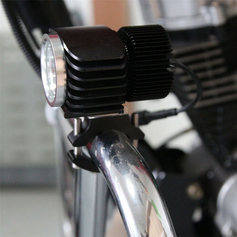 Adjustable Fork Clamp Motorcycle Light Bracket Holder For 30-54mm Tube Fork