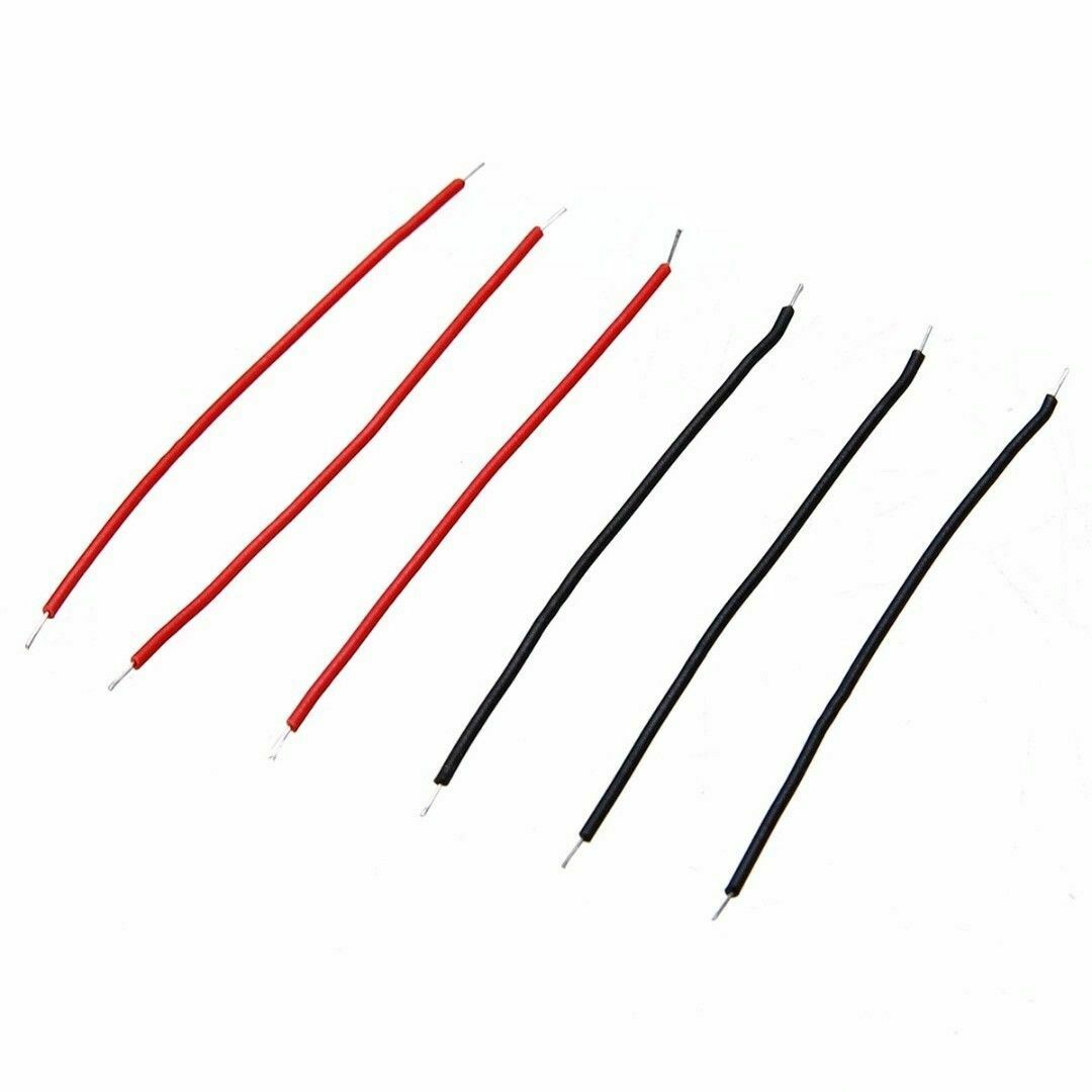 400pcs Black Red Kit Breadboard Cable Wires Set Tinned 6cm