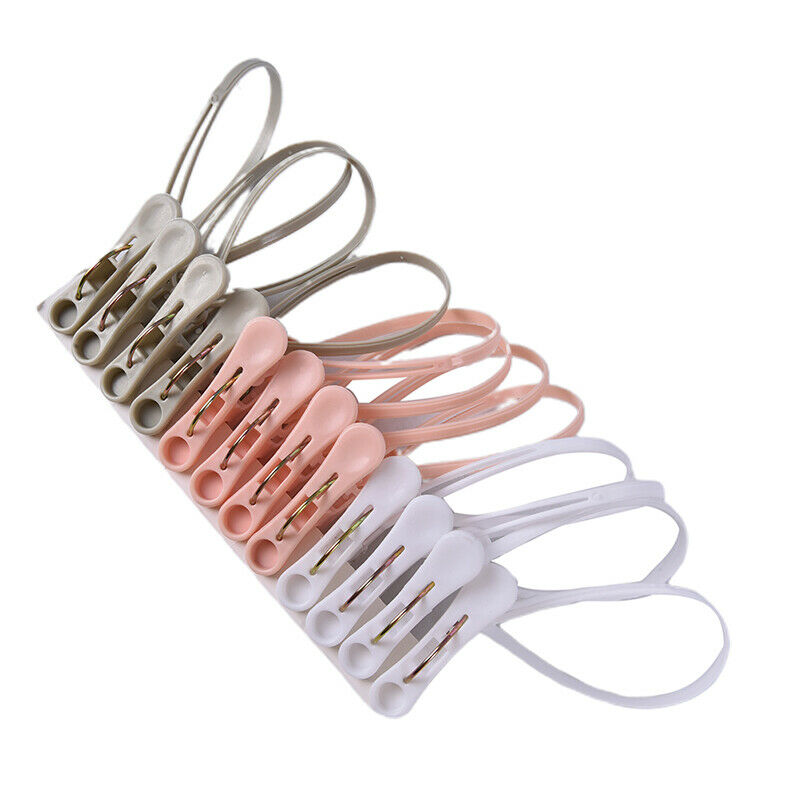 12Pc Mixed Color Plastic Clothes Pegs Clip Home Hangers Clothes Towel Dry.l8