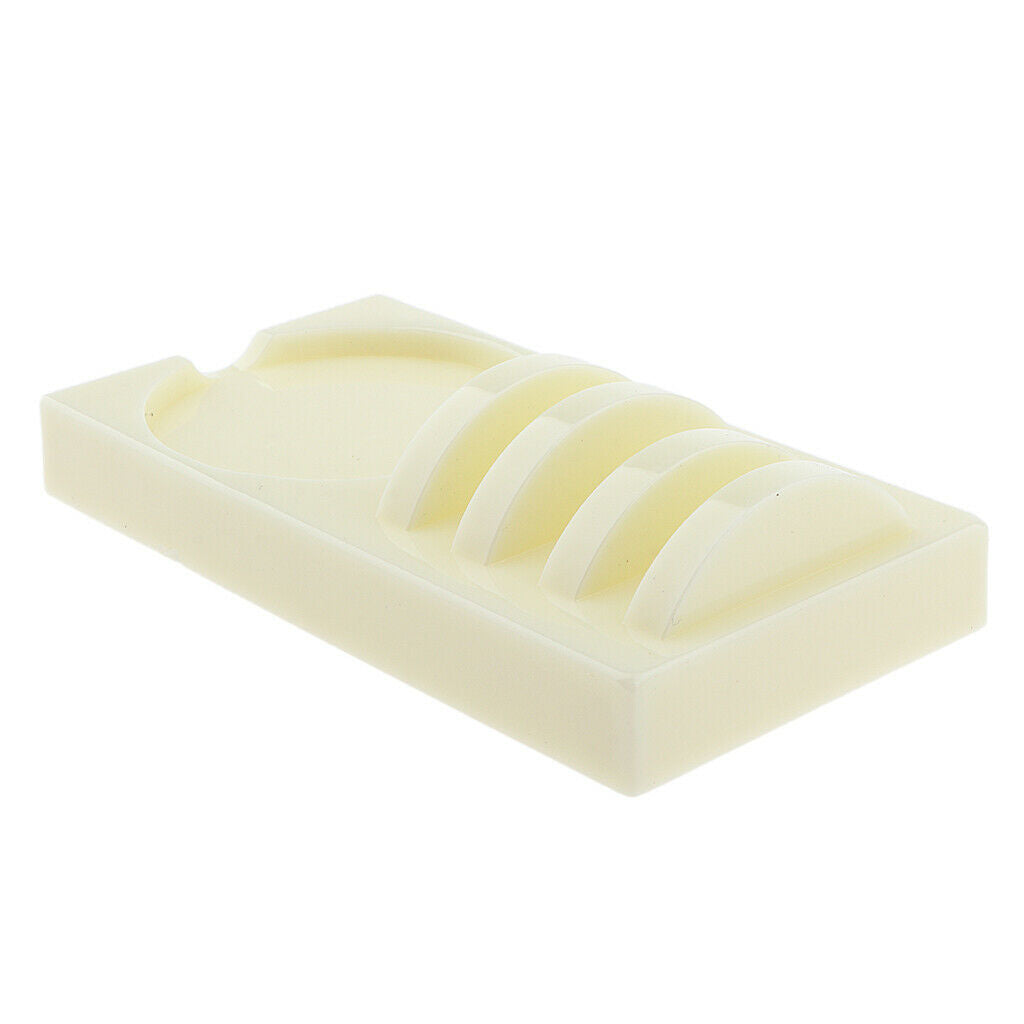 2 in 1 False Eyelashes Extensions Holder Pad with Eye Lashes Glue Tray Beige