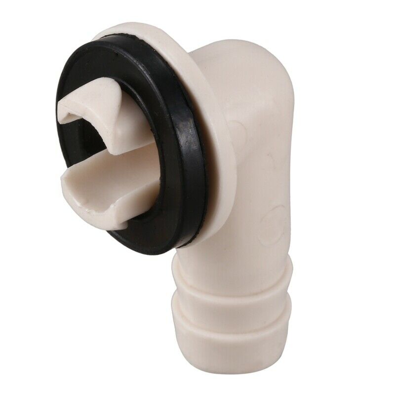 1X(Air Conditioner Ac Drain Hose Connector Elbow Fitting with Rubber  for Mini9)