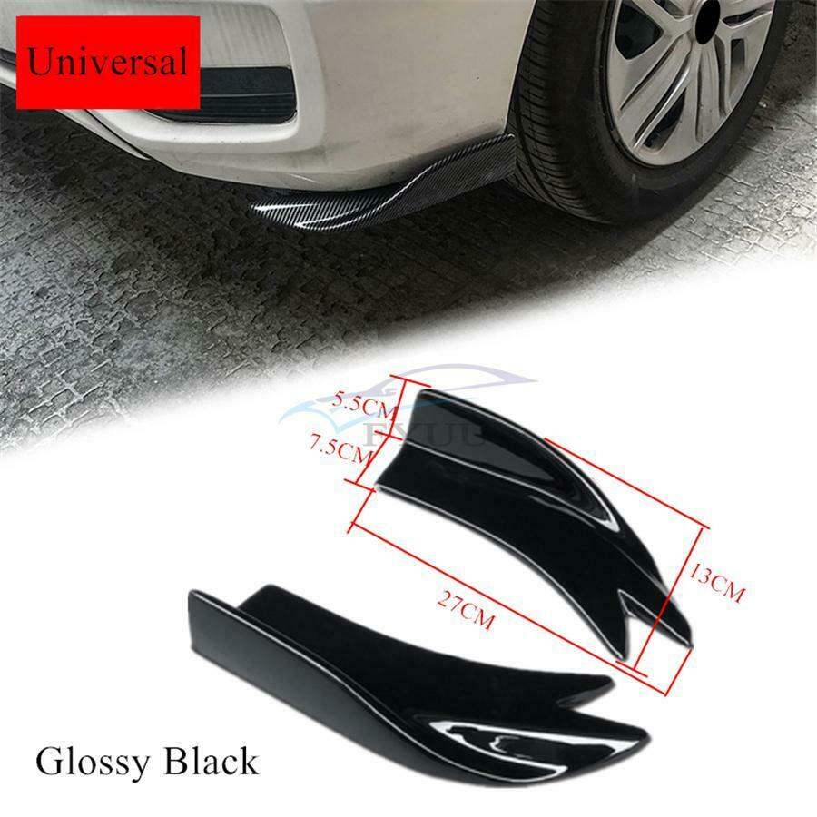 1 Pair Universal Anti-crash ABS Car Rear Bumper Spoiler Lip Wrap Angle Splitters
