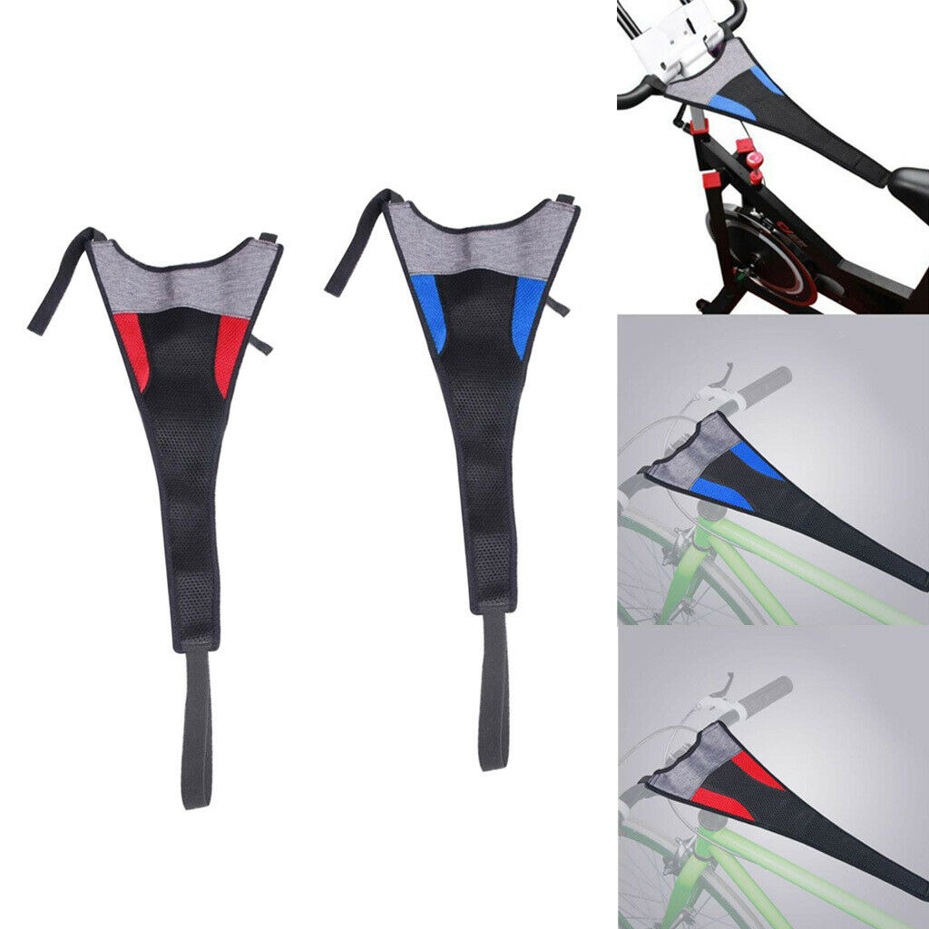 2x Bike Trainer Sweat Cover Catcher Indoor Frame Guard Net Belt Protector