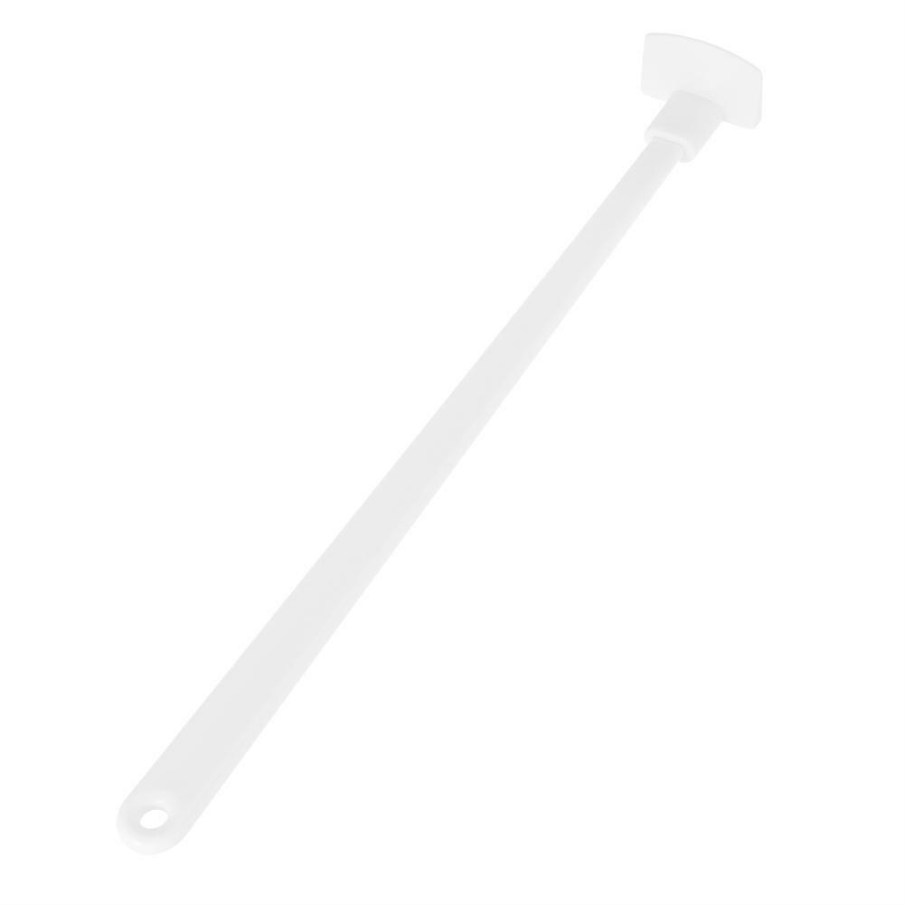 9" Last Drop Silicone Mini Spatula & Jar Scraper Scoop Long Handle Tool- White.