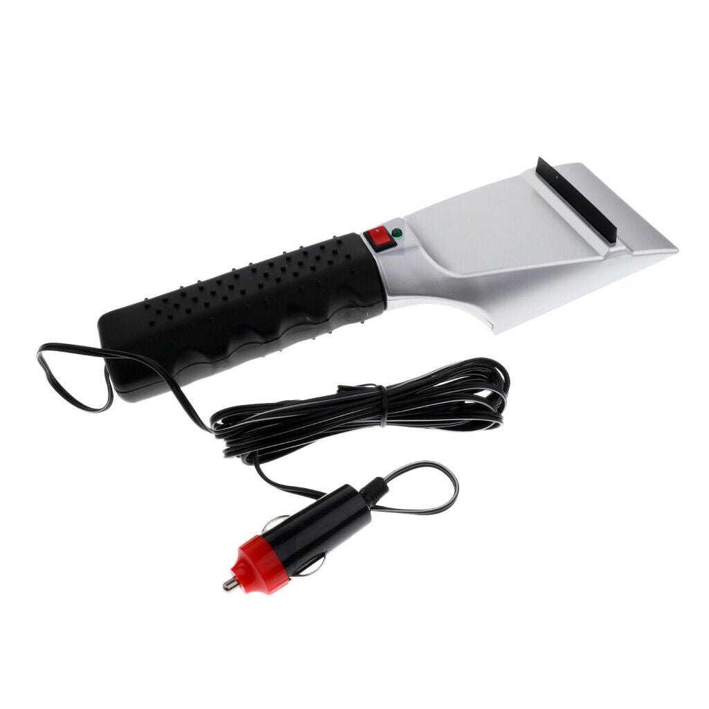 Vehicle Car Snow Shovel Scraper 12V Cigarette Lighter Type Heatable