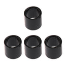 4 Pieces Black Metal Bearing Spacers 10 x 10mm for Skateboards and Longboards
