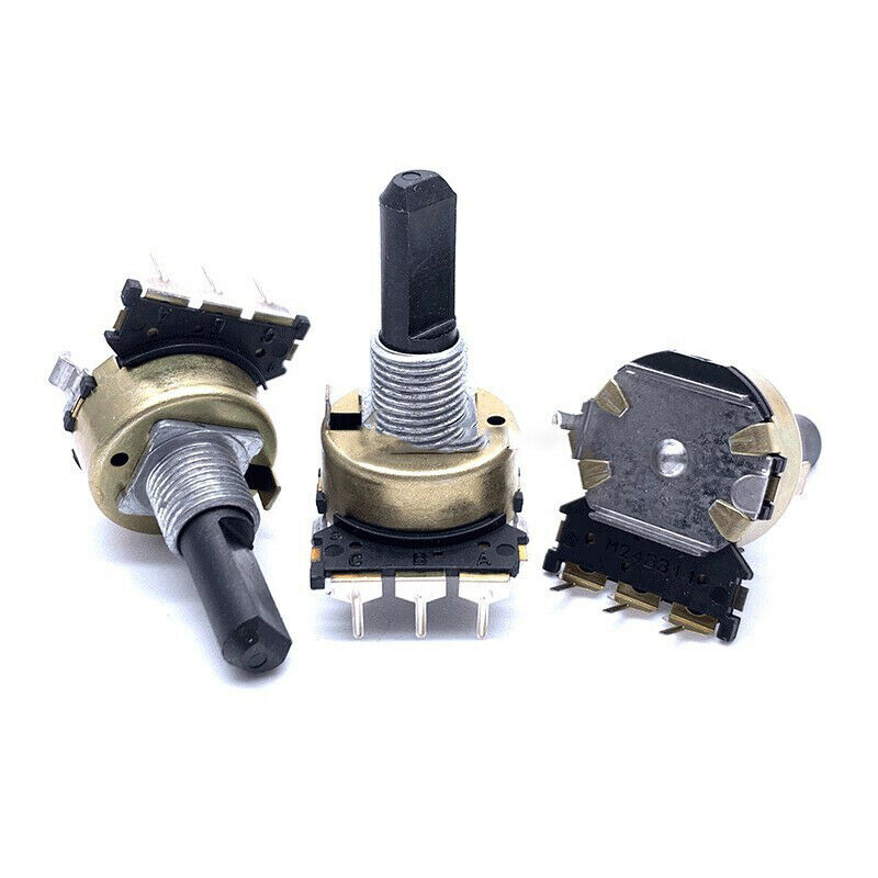 1pcs EC16 potentiometer 360° Rotary encoder 24positioning pulses Axis 20MM