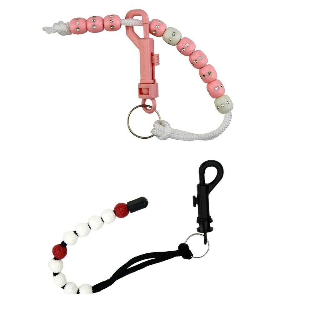 3pcs Golf Stroke Bead Score Counter with Clip for Golf Training Aids