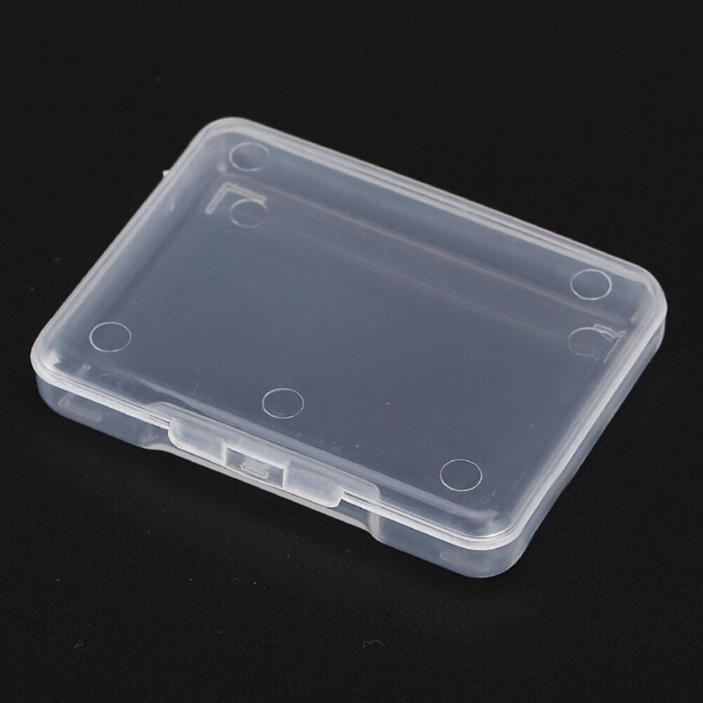 5pcs Plastic Transparent With Lid Storage Box Collection Container Case Pa.l8
