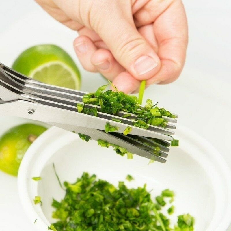 15CM Multifunctional SCISSOR 5 Layers Kitchen Knives Spices Chopped Green Onion